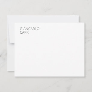 Moderne Schlichte Einfache Minimalistische Elegant Mitteilungskarte
