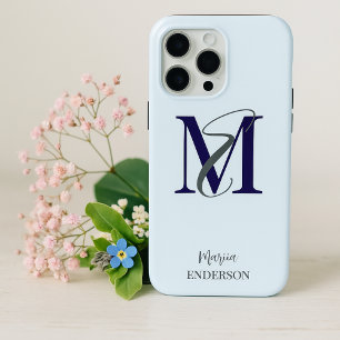 Moderne, schlichte, minimalistische Pastellinitis Case-Mate iPhone Hülle