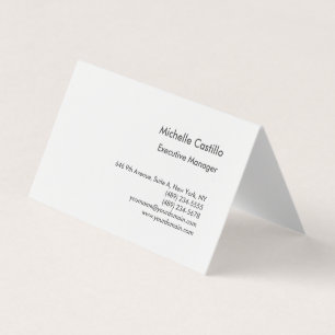 Moderne schlichte professionelle minimalistische F Visitenkarten