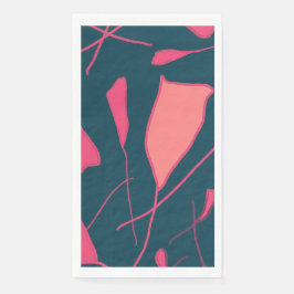 Moderne schlichte rosa Papierhandtücher Serviette