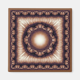 Moderne schmale Blumendekoration Magnet