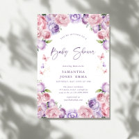 Moderne Schmetterlinge Rosa Lila Babyparty