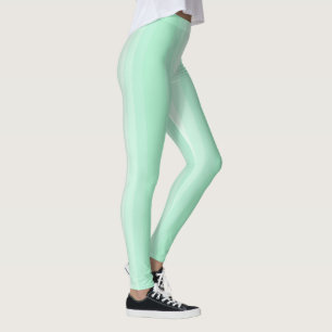 Moderne, schminkfarbene, weiße Streifen trendige V Leggings