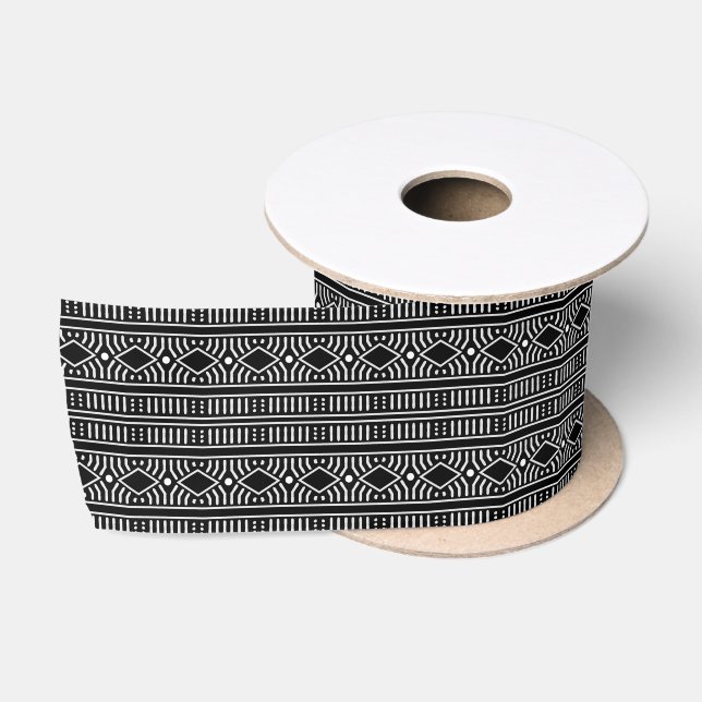 Moderne Schmuckbekleidung, schwarz und weiß Satinband (Spule)
