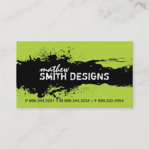 Moderne Schmutz-Visitenkarte Visitenkarte