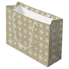 Moderne Schneeflocke-Geschenktasche Große Geschenktüte