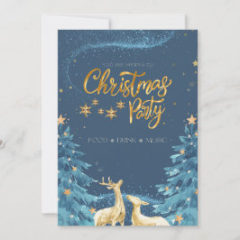 Moderne Schneeflocke Weihnachten Einladung XMAS