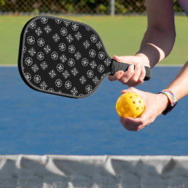 Moderne Schneeflocken aus dem Mittelalter Pickleball Schläger