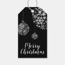 Moderne Schneeflocken Frohe Weihnachtsgeschenke Ta