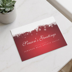 Moderne Schneeflocken   Weihnachtsgrüße Postkarte