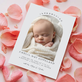 Moderne Schneiden Baby Foto Birge aus Ankündigung