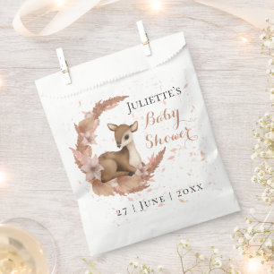 Moderne schöne, rosa Bambi-Blume Staubsaugerdusche Geschenktütchen