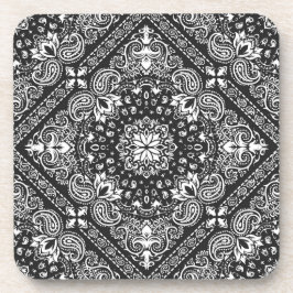 Moderne schöne Schwarz-Weiß-Muster Zuhause Getränkeuntersetzer