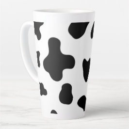 Moderne schöne schwarze und weiße Kuh Milchtasse