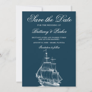 Moderne Schönheits-Hochzeit Save The Date