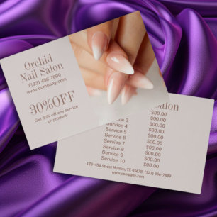 Moderne Schönheitspflege SPA Nagelstudio Preislist Flyer