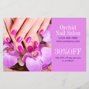 Moderne Schönheitspflege SPA Nagelstudio Preislist Flyer