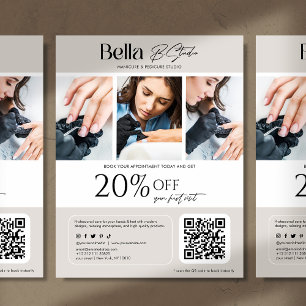 Moderne Schönheitssalon-Nageltechnik Flyer