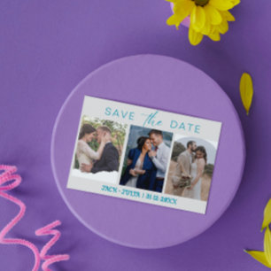 Moderne Schrift 3 Foto-Vorlagen Save the Date