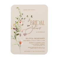 Moderne Schrift Boho Blumen Garten Brautparty