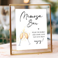 Moderne Schrift | Bridal Brunch Mimosa Bar Sign