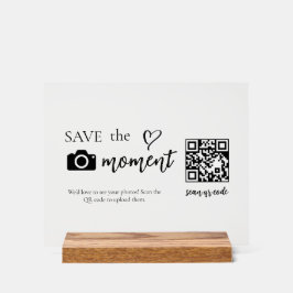 Moderne Schrift Capture The Love QR-Code Anzeige