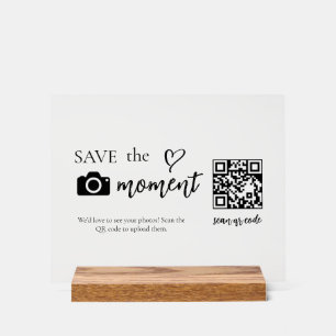 Moderne Schrift Capture The Love QR-Code Anzeige