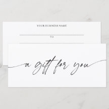Moderne Schrift Ein Geschenk Für Dich Zertifikat
