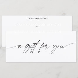 Moderne Schrift Ein Geschenk Für Dich Zertifikat