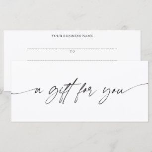 Moderne Schrift Ein Geschenk Für Dich Zertifikat