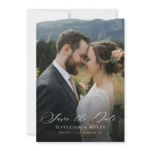 Moderne Schrift Elegante Hochzeitsfotos