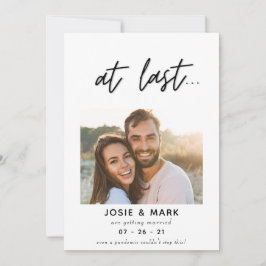Moderne Schrift endlich Foto Save the Date