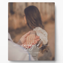 Moderne Schrift Foto Individuelle Verlobung