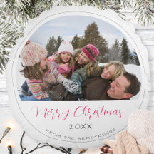 Moderne Schrift Foto Weihnachtsandenken
