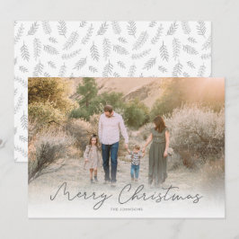 Moderne Schrift Frohe Weihnachten Big Foto Holiday