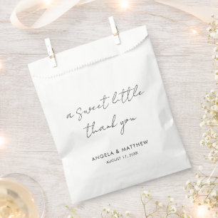 Moderne Schrift handgeschriebene Hochzeit Danke Geschenktütchen