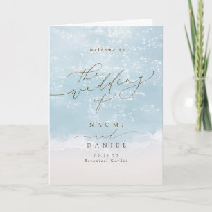 Moderne Schrift Herzen im Sand Strand Hochzeit Pr Programm