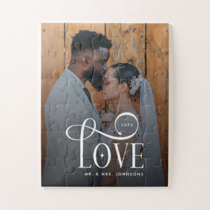 Moderne Schrift Liebe Benutzerdefiniertes Foto für