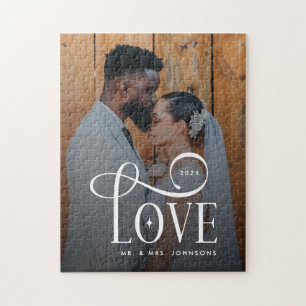 Moderne Schrift Liebe Benutzerdefiniertes Foto für