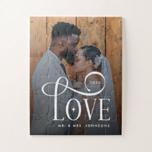Moderne Schrift Liebe Benutzerdefiniertes Foto für