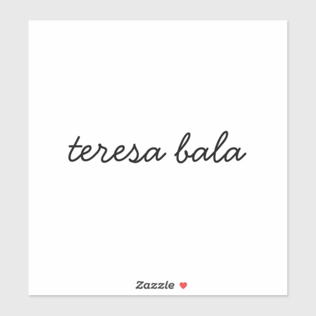 Moderne Schrift-Monogramm-Design Aufkleber (Blatt)