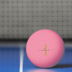 Moderne Schrift Monogramm individuell Tischtennisball