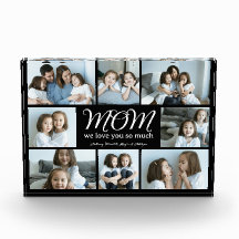 Moderne Schrift Mutter wir lieben dich Foto-Collag