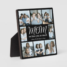 Moderne Schrift Mutter wir lieben dich Foto-Collag
