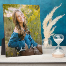 Moderne Schrift Name Abschlussfoto