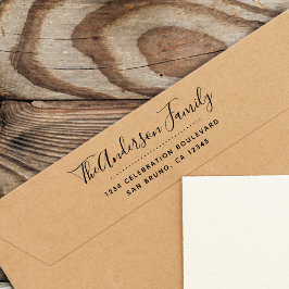 Moderne Schrift | Niedliche kalligraphische Rückse Gummistempel