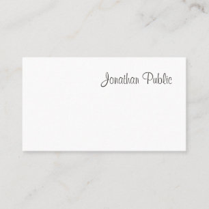 Moderne Schrift Professionell Cool Einfach Oben Visitenkarte