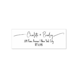 Moderne Schrift Professionelle persönliche Rücksen Permastempel