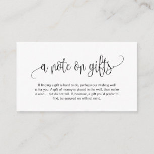 Moderne Schrift, Schwarzer Schriftart, Ein Hinweis Begleitkarte