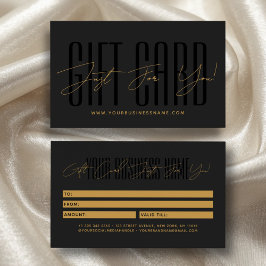 Moderne Schrift-Typografie Geschäft Geschenkkarte